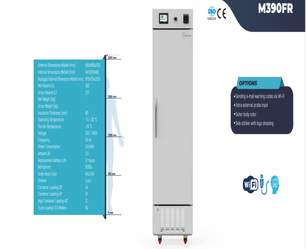 Congélateur vertical M390FR